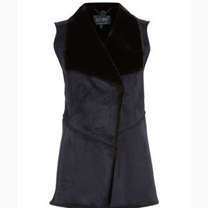 NWT Armani Jeans Faux Fur Sleeveless Jacket/ Vest